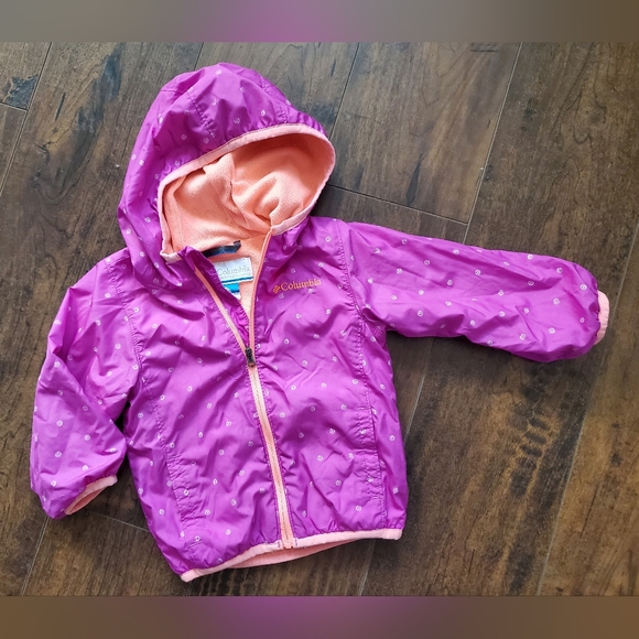 Columbia Jackets & Coats Columbia Fleece Lined Dotted Hooded Jacket